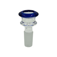 Thumbnail for 14mm Male Frosted Joint FB-3 Blue Glass Flower Bong Bowl