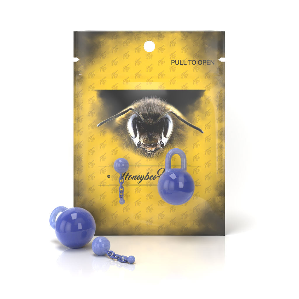 Glass Terp Chain Two Piece Set Blue Colour Yellow Packaging
