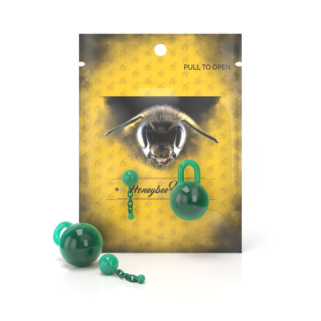 Glass Terp Chain Two Piece Set Green Colour Yellow Packaging