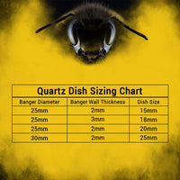 Thumbnail for Honey Dish Quartz Inserts Chart Flow for Quartz Bangers & Nails | Honeybee Herb