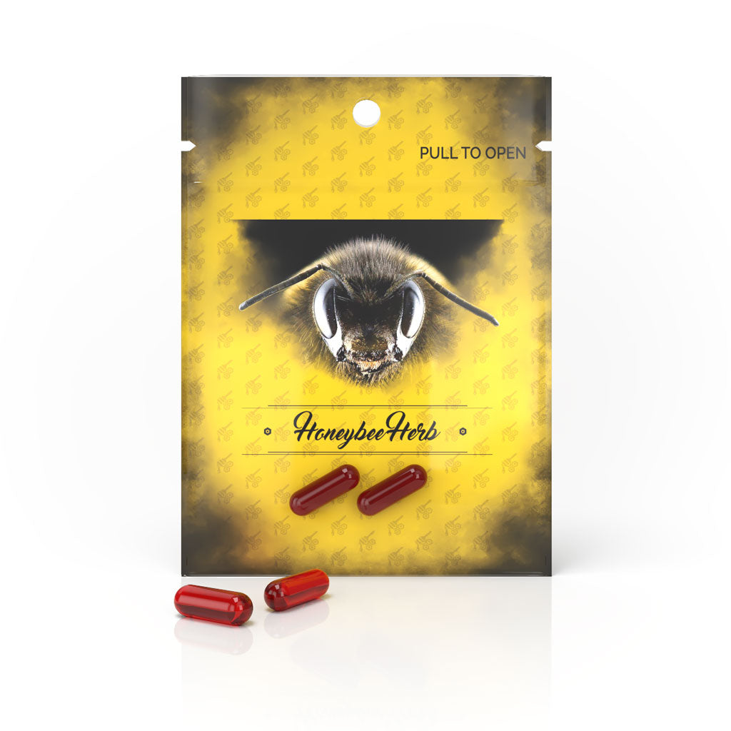 Honey Terp Pills Dab Inserts Ruby Colour Yellow Packaging