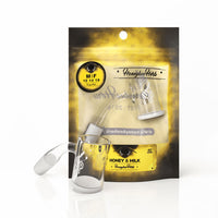 Thumbnail for Honey & Milk Quartz Banger 45 Degree YL With 10mm 14mm 18mm Male & Female Joints for Water Pipes, Bong & Dab rigs | Honeybee Herb