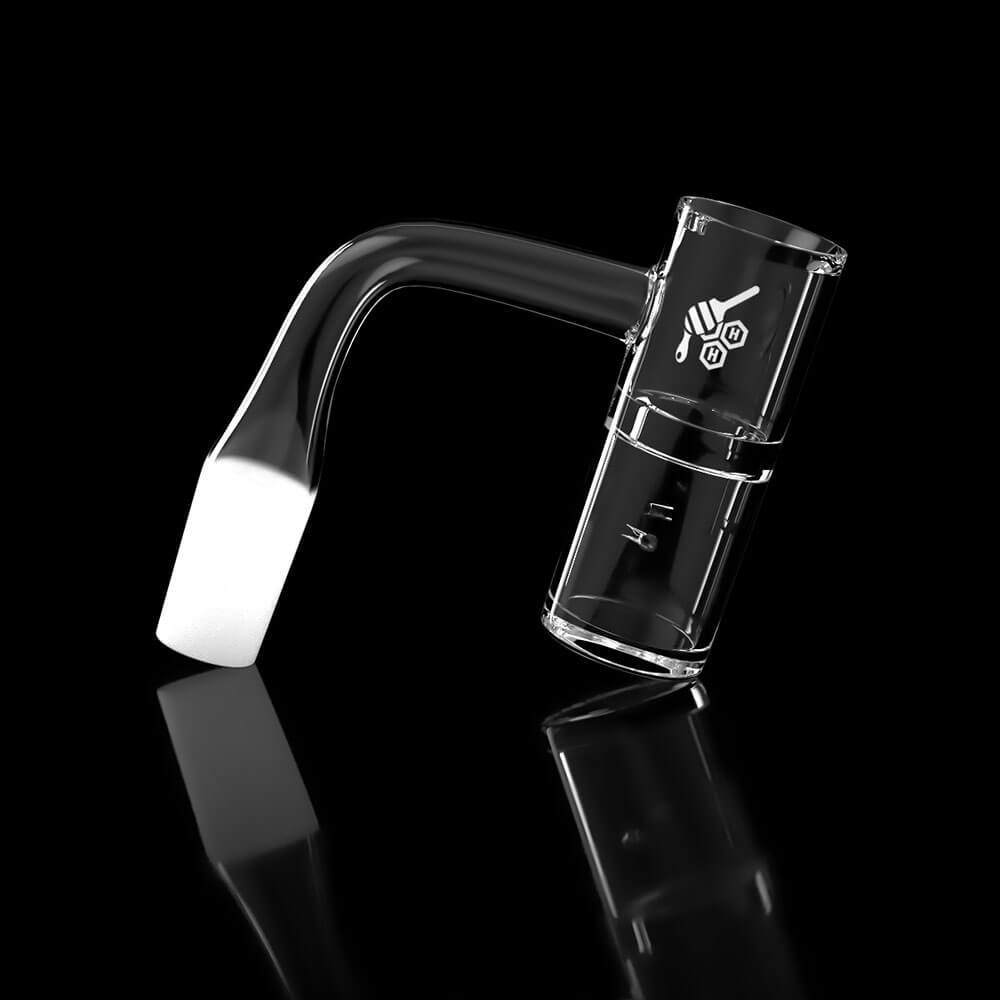 Honey Well Quartz Banger 90Â° Degree Yellow Line with 10mm 14mm 18mm Male & Female Joints for waterpipes | Honeybee Herb