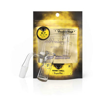 Thumbnail for Honey Well Quartz Banger 90° Degree Yellow Line with 10mm 14mm 18mm Male & Female Joints for waterpipes | Honeybee Herb