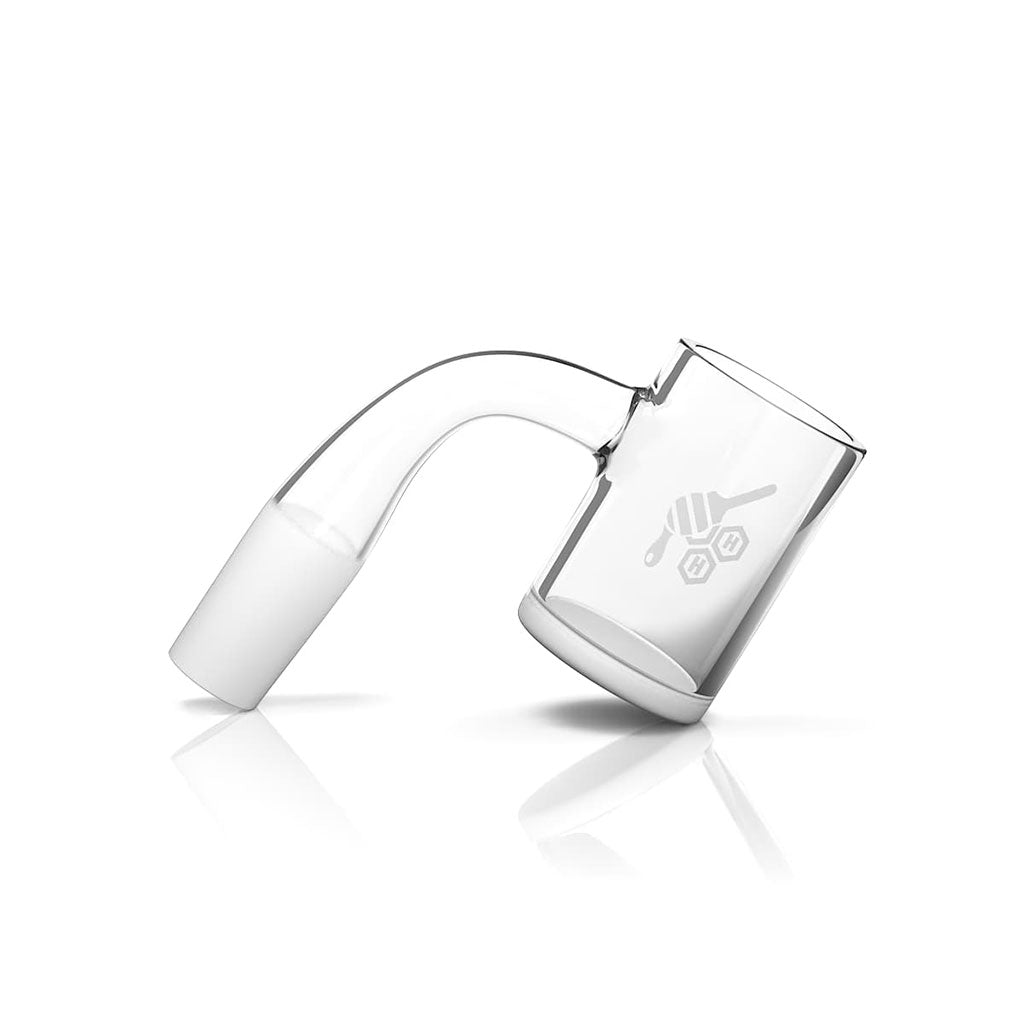  Honey & Milk Quartz Banger 90° YL 10mm Male Joints for Dab Rig Bongs | Honeybee Herb