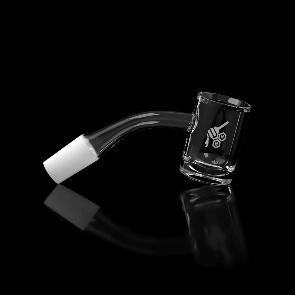Honey Hybrid Quartz Banger 45Â° Degree Yellow Line with 10mm 14mm 18mm Male & Female Joints for waterpipes | Honeybee Herb