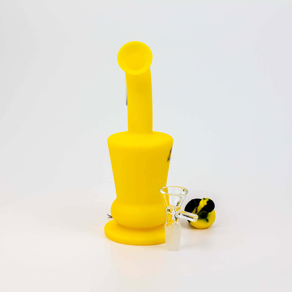 Dab Rig Bong Travel Kit With Quartz Banger, Carb Cap, Dabber & Flower Bowl – Honeybee Herb