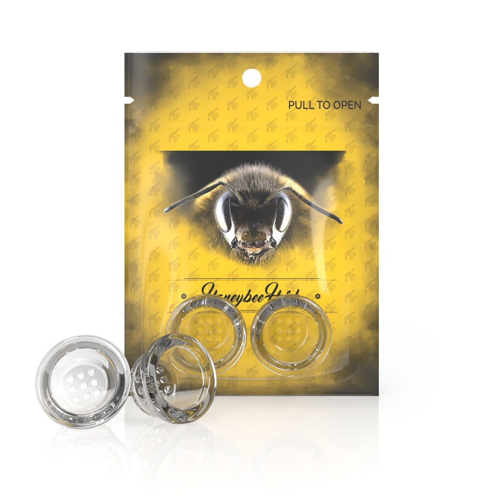 Honeybee Herb Glass Pipe Screen Yellow Packaging