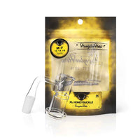Thumbnail for Honeysuckle XL Quartz Banger 90° Degree Yellow Line with 10mm 14mm 18mm Male & Female Joints for waterpipes | Honeybee Herb