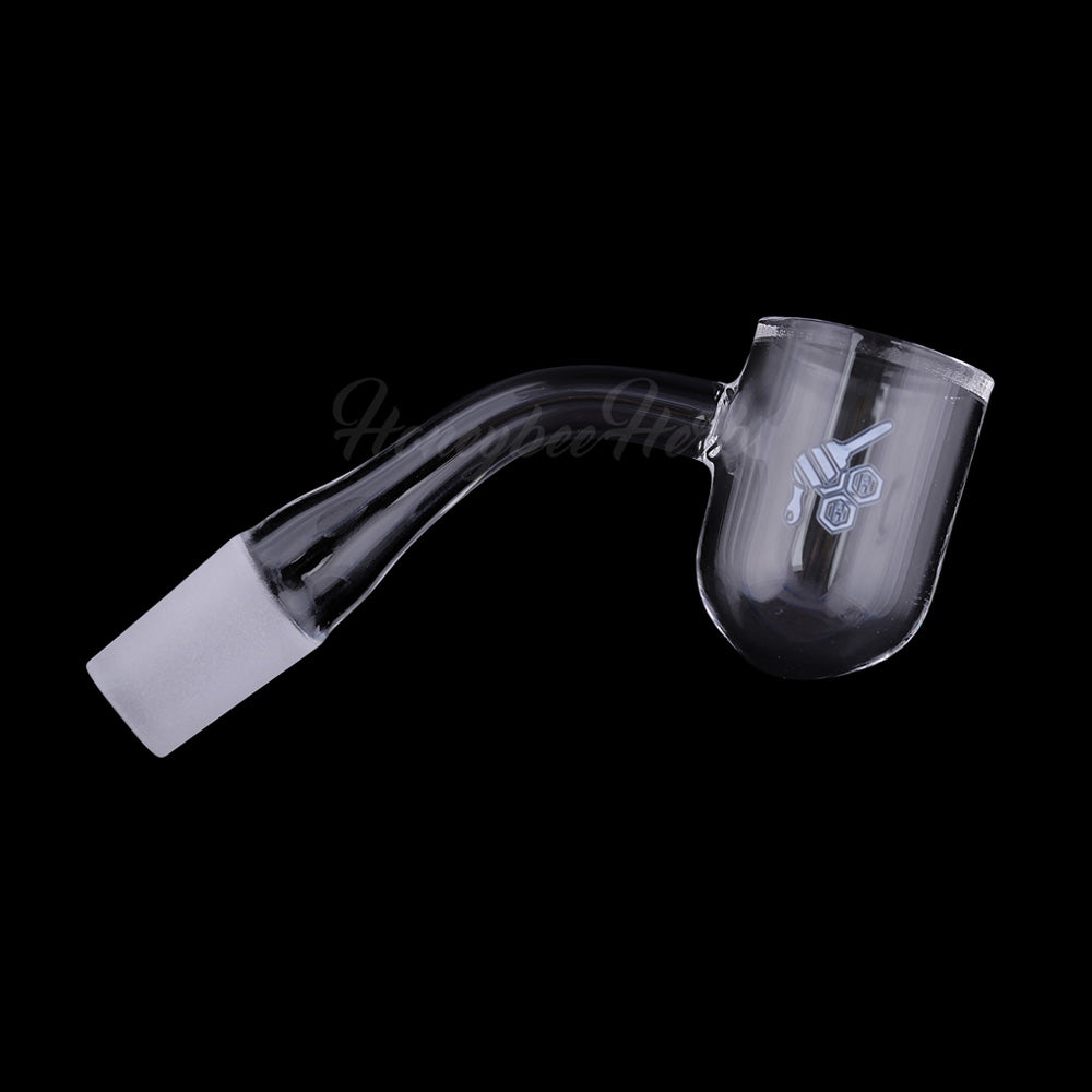 Honey Bevel Bowl Quartz Banger 45Â° Degree Yellow Line with 10mm 14mm 18mm Male & Female Joints for waterpipes | Honeybee Herb