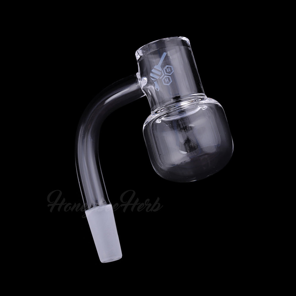 Honey Kettle Quartz Banger 90 Degree Yellow Line with 10mm 14mm 18mm Male & Female Joints for Dab Rigs Bongs | Honeybee Herb