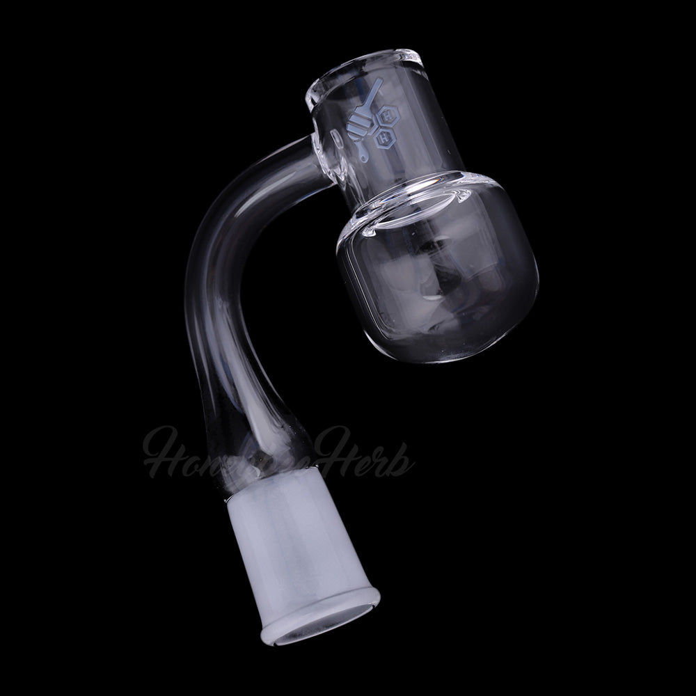 Honey Kettle Quartz Banger 90 Degree Yellow Line with 10mm 14mm 18mm Male & Female Joints for Dab Rigs Bongs | Honeybee Herb