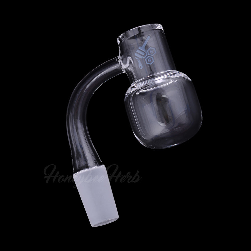 Honey Kettle Quartz Banger 90 Degree Yellow Line with 10mm 14mm 18mm Male & Female Joints for Dab Rigs Bongs | Honeybee Herb