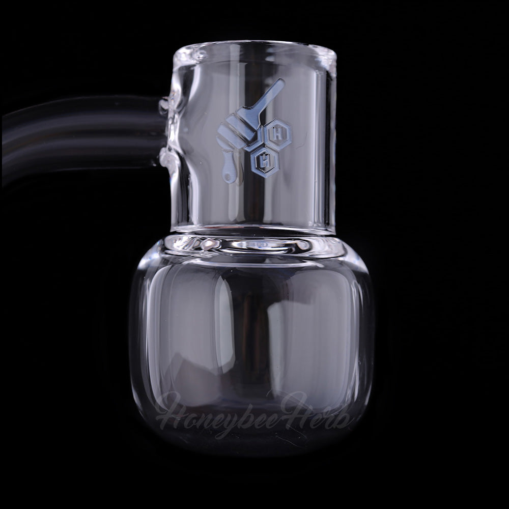 Honey Kettle Quartz Banger 90 Degree Yellow Line with 10mm 14mm 18mm Male & Female Joints for Dab Rigs Bongs | Honeybee Herb