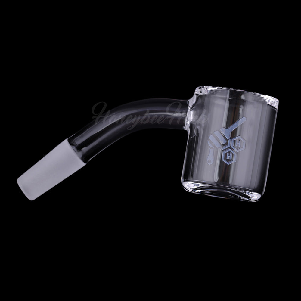 Original Bevel Quartz Banger 45Â° Degree Yellow Line with 10mm 14mm 18mm Male & Female Joints for waterpipes | Honeybee Herb