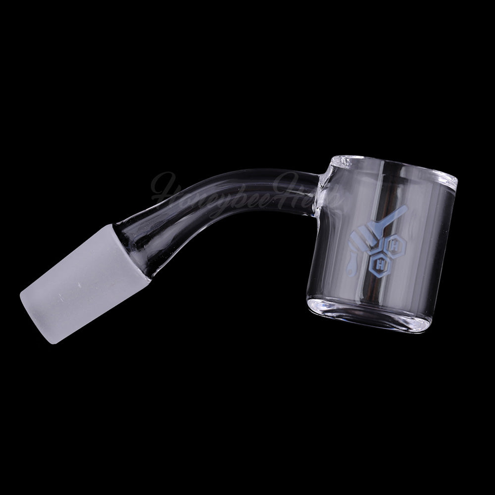 Original Bevel Quartz Banger 45Â° Degree Yellow Line with 10mm 14mm 18mm Male & Female Joints for waterpipes | Honeybee Herb