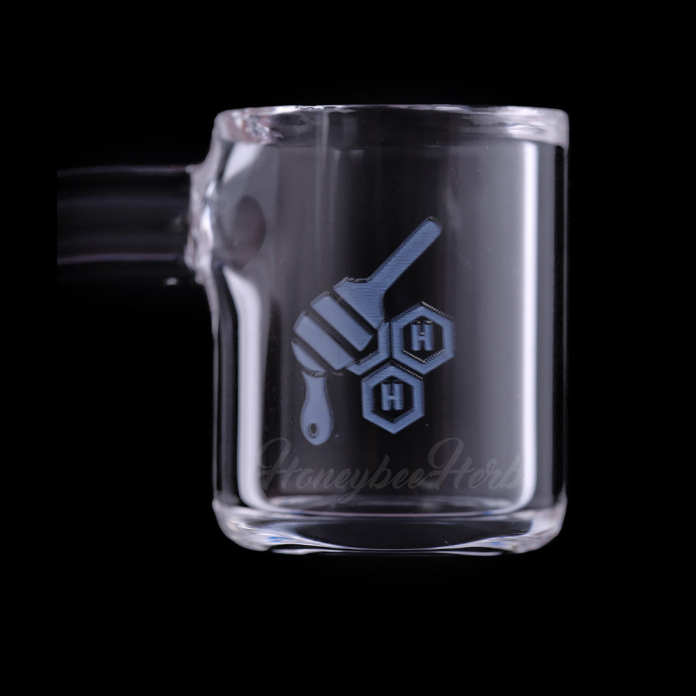 Original Bevel Quartz Banger 45Â° Degree Yellow Line with 10mm 14mm 18mm Male & Female Joints for waterpipes | Honeybee Herb