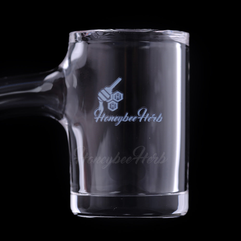 Original Bevel Quartz Banger 45Â° Degree Black Line with 10mm 14mm 18mm Male & Female Joints for waterpipes | Honeybee Herb