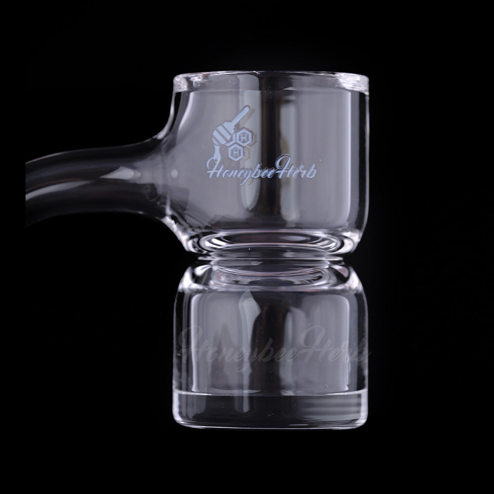 Honeybee Herb Quartz Banger Honey Bevel Splash Bucket | SW - 90Â° Degree Close up
