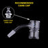 Honey Bevel Splash Bucket Quartz Banger 45° Degree Black Line with 10mm 14mm 18mm Male & Female Joints for waterpipes | Honeybee Herb