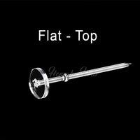 Thumbnail for Flat Top Dabber Carb Cap Dab Tool Horizontal Top Part Clear View