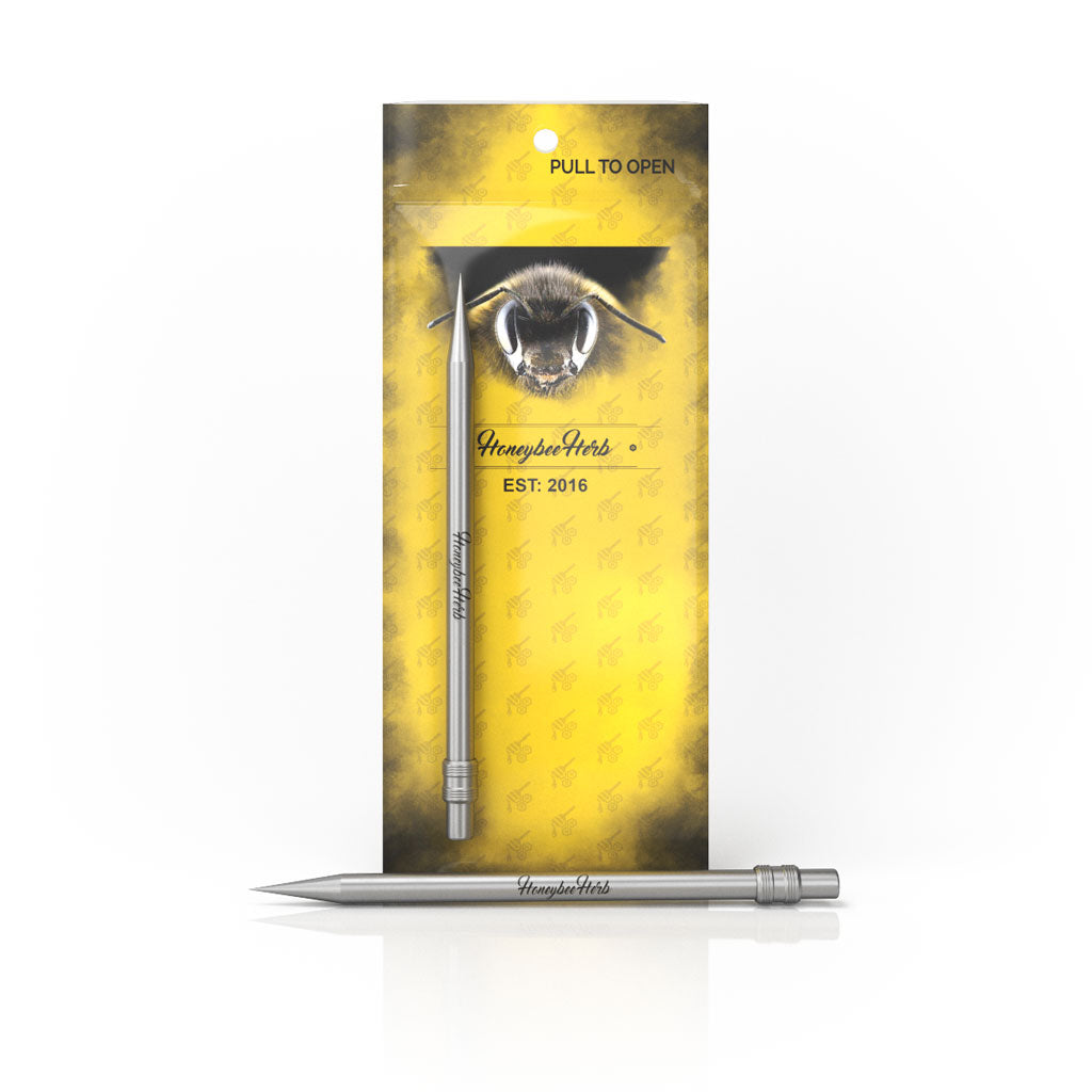 Stainless Steel Titanium Pencil Silver for Quartz Bangers & Nails | Honeybee Herb