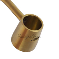 Thumbnail for Titanium Gold 6 in 1 Long Neck Banger Compatible With 10mm 14mm 18mm Male & Female Joint For Dab Rig Bongs | Honeybee Herb