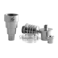 Thumbnail for Titanium 6 in 1 Hybrid Dab Enail Compatible With 10mm 14mm 18mm Male & Female Joints For Dab Rig Bongs | Honeybee Herb