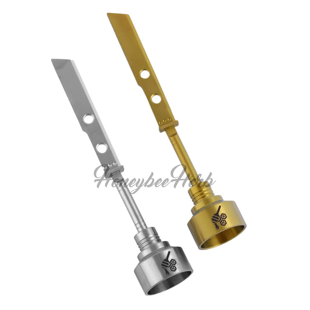 Titanium Sword Carb Cap Dab Tool 25mm Both For Quartz Bangers & Nails | Honeybee Herb