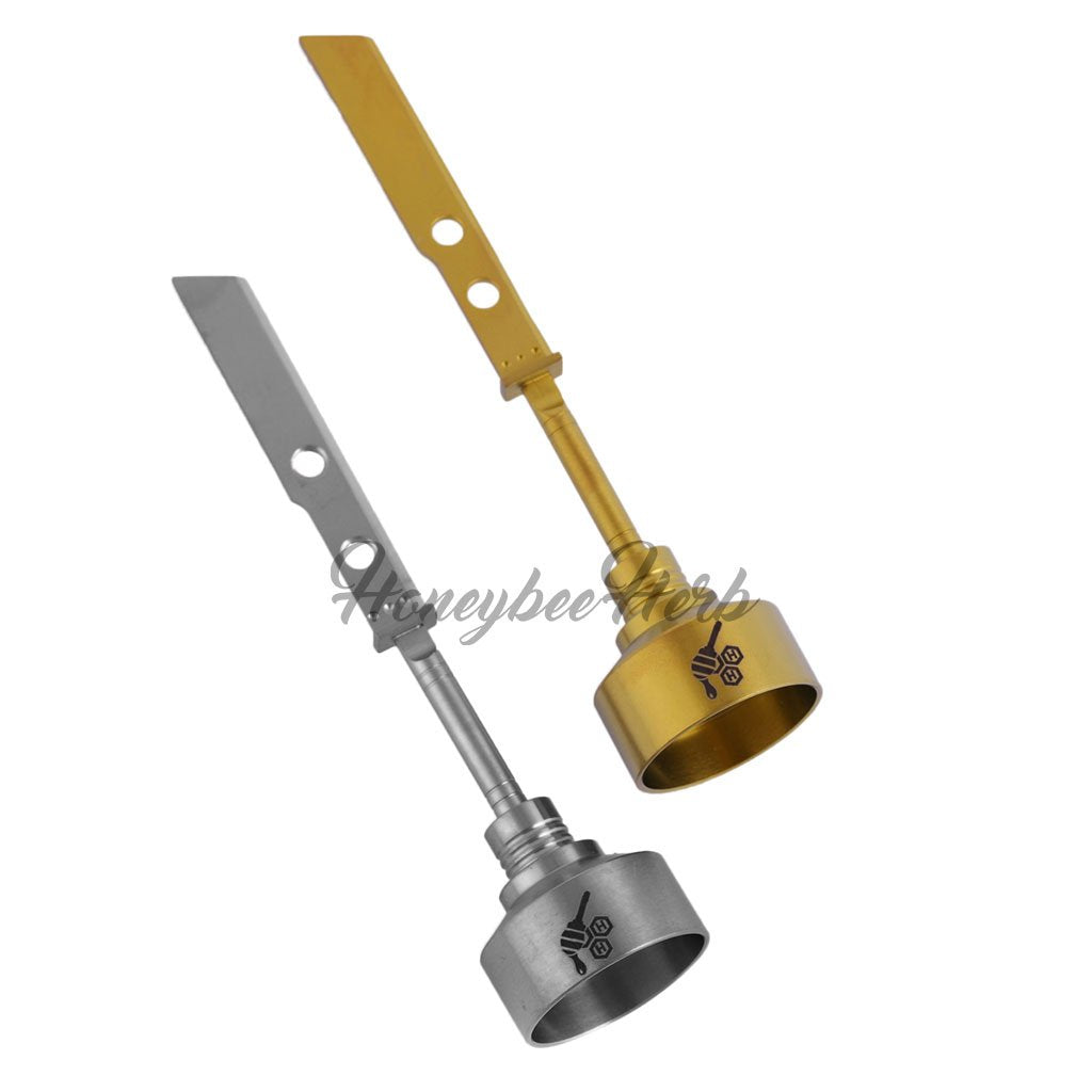 Titanium Sword Carb Cap Dab Tool 27mm Both For Quartz Bangers & Nails | Honeybee Herb