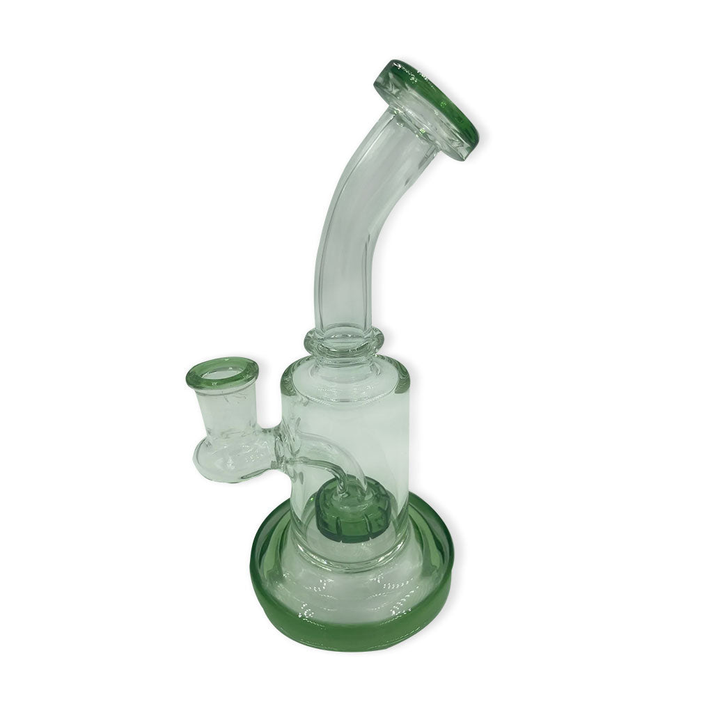 Water Pipe 7in Rig Light Green for Quartz Bangers, Carb Cap, Dab tool & Inserts | Honeybee Herb