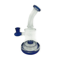 Thumbnail for Water Pipe 8in Rig Navy for Quartz Bangers, Carb Cap, Dab tool & Inserts | Honeybee Herb