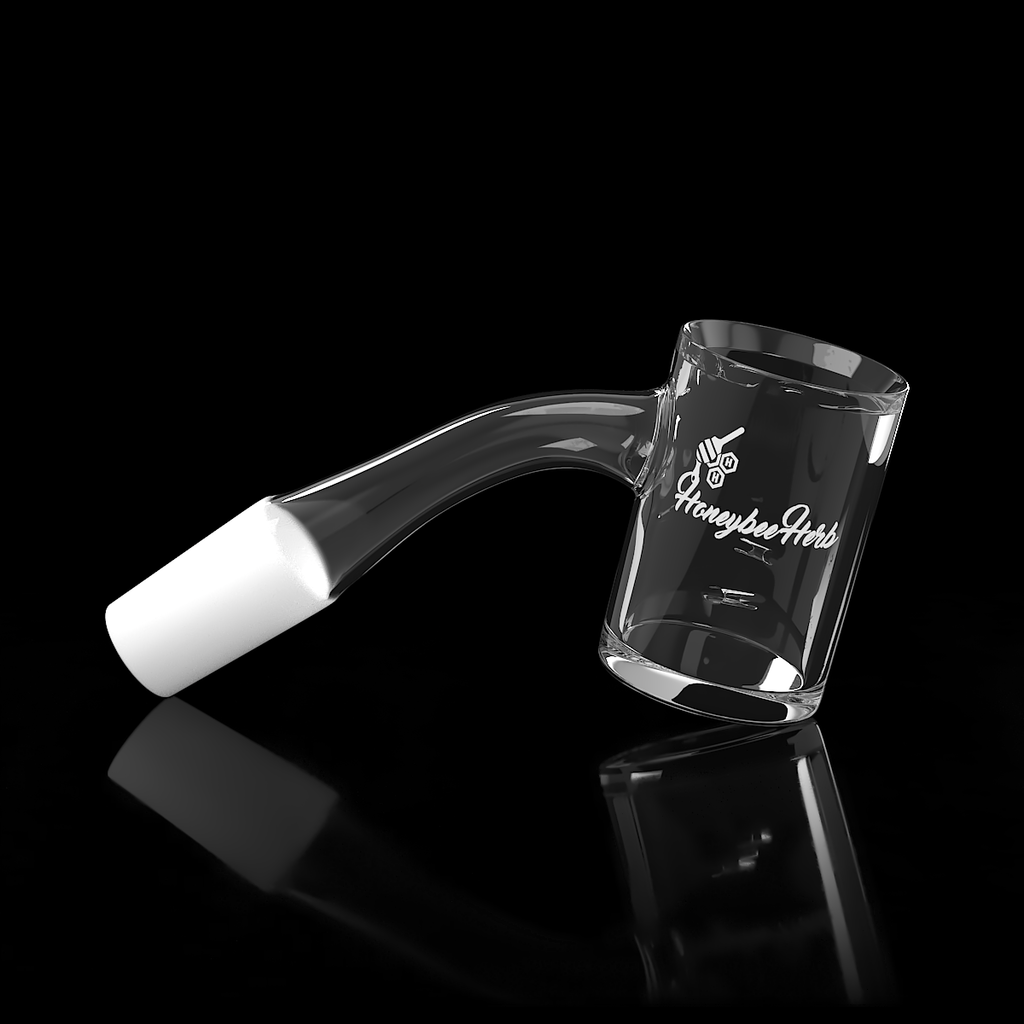 Whirlwind Quartz Banger 45Â° Degree Black Line with 10mm 14mm 18mm Male & Female Joints for waterpipes | Honeybee Herb