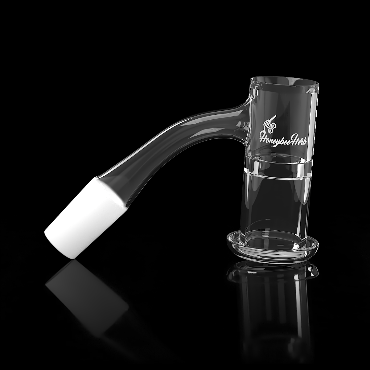 Honeysuckle XL Quartz Banger 45Â° Degree Black Line with 10mm 14mm 18mm Male & Female Joints for waterpipes | Honeybee Herb