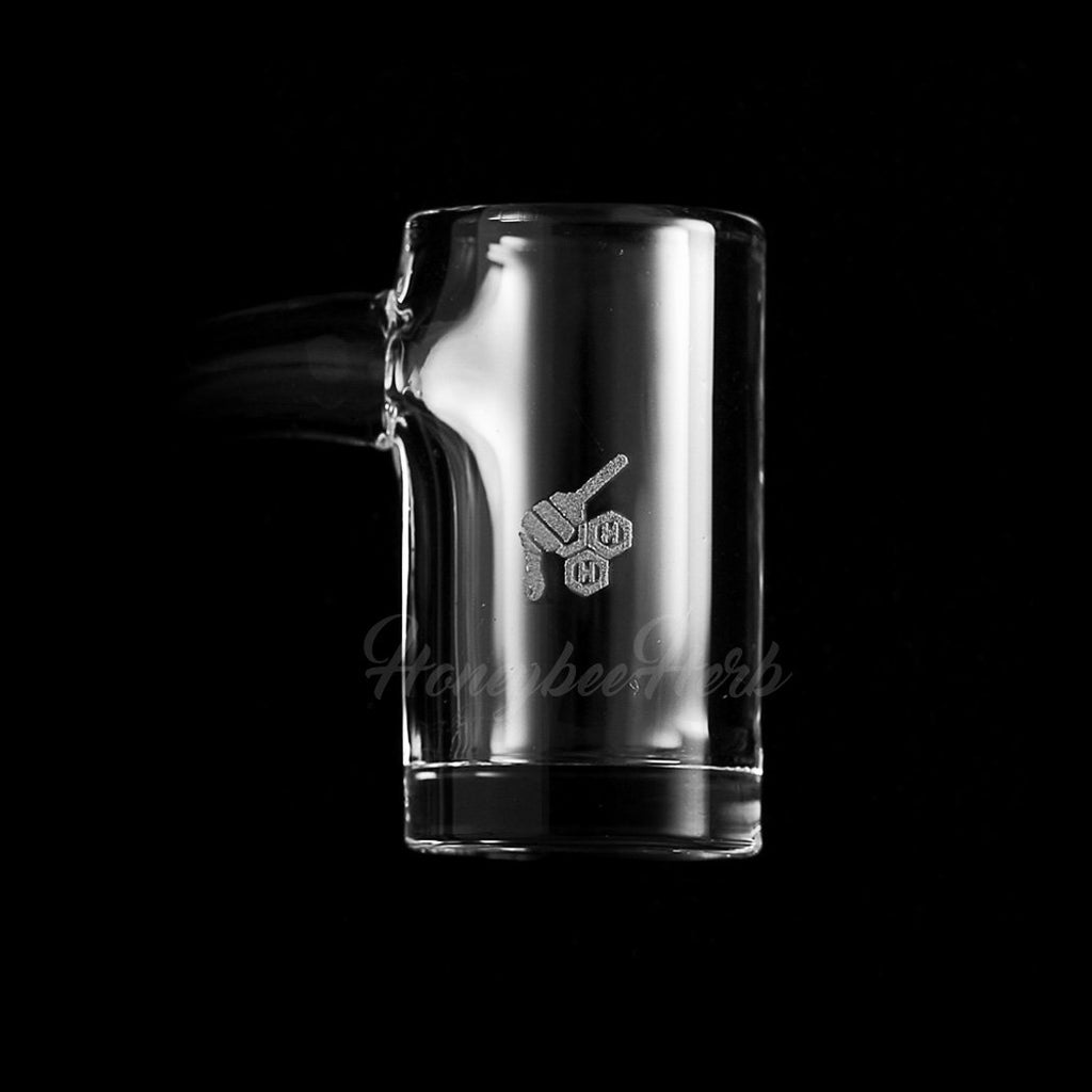 Enail Original Quartz Banger 90 Degree Yellow Line with 10mm 14mm 18mm Male & Female Joints for Dab Rigs Bongs | Honeybee Herb