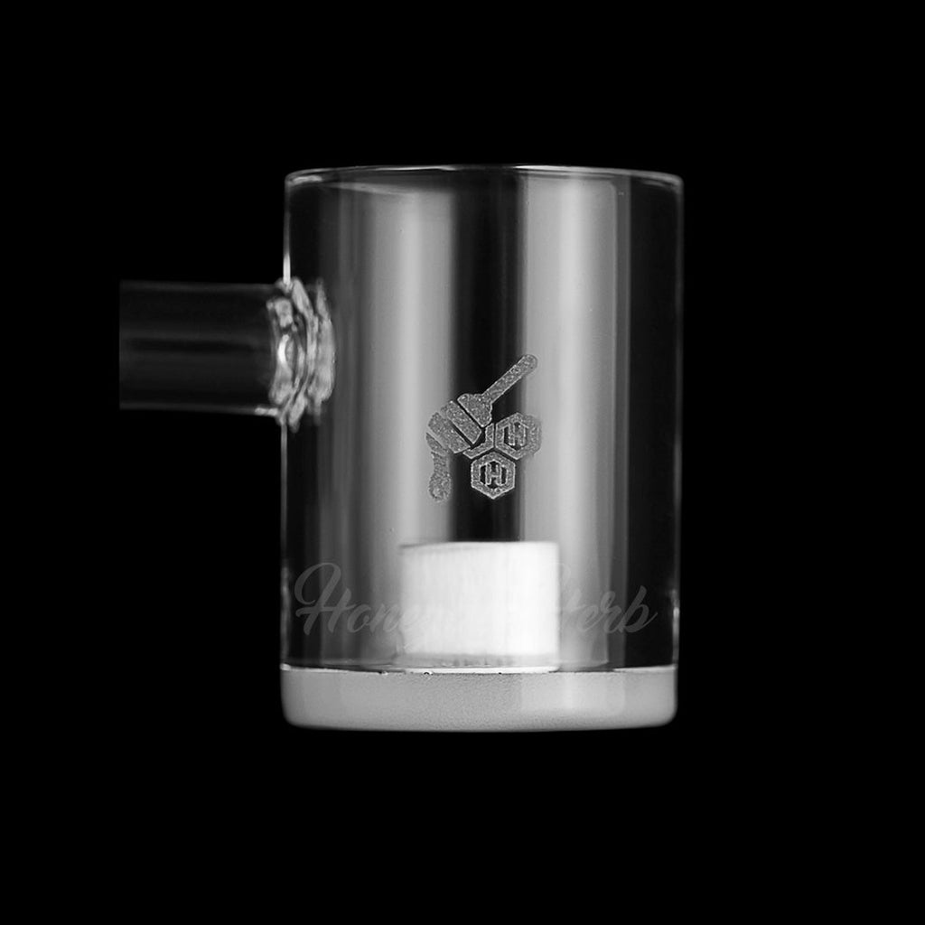 Honey & Milk Core Reactor Sidecar Quartz Banger 90 Degree Male & Female Joints for Dab Rigs Bongs | Honeybee Herb