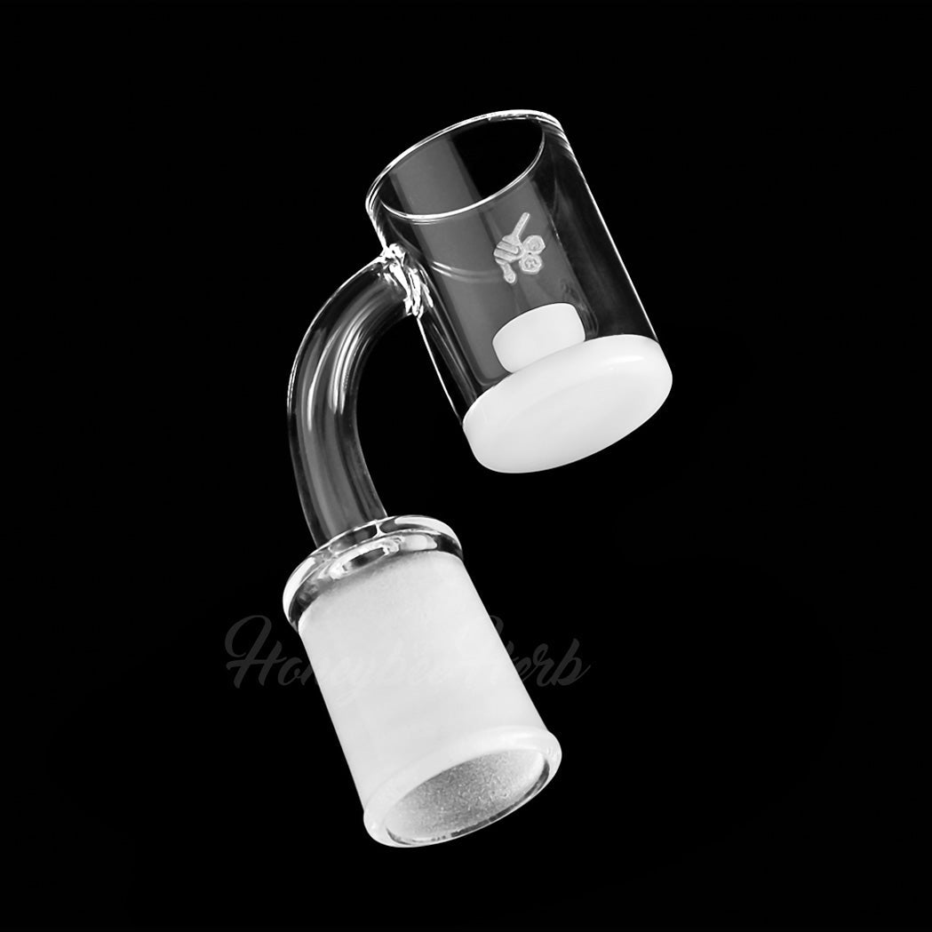 Honey & Milk Core Reactor Quartz Banger 90 Degree Male & Female Joints for Dab Rigs Bongs | Honeybee Herb